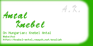 antal knebel business card